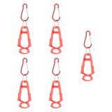 Maxbell 5x Outdoor Glove Clip Keeper Outdoor Anti Drop Clip for Outdoor Construction Red