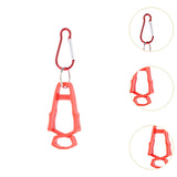 Maxbell 5x Outdoor Glove Clip Keeper Outdoor Anti Drop Clip for Outdoor Construction Red