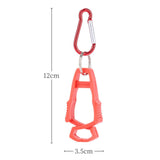 Maxbell 5x Outdoor Glove Clip Keeper Outdoor Anti Drop Clip for Outdoor Construction Red