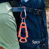 Maxbell 5x Outdoor Glove Clip Keeper Outdoor Anti Drop Clip for Outdoor Construction Red