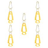 Maxbell 5x Outdoor Glove Clip Keeper Outdoor Anti Drop Clip for Outdoor Construction Yellow