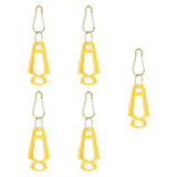 Maxbell 5x Outdoor Glove Clip Keeper Outdoor Anti Drop Clip for Outdoor Construction Yellow