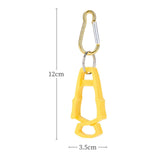 Maxbell 5x Outdoor Glove Clip Keeper Outdoor Anti Drop Clip for Outdoor Construction Yellow
