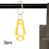 Maxbell 5x Outdoor Glove Clip Keeper Outdoor Anti Drop Clip for Outdoor Construction Yellow