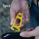 Maxbell 5x Outdoor Glove Clip Keeper Outdoor Anti Drop Clip for Outdoor Construction Yellow
