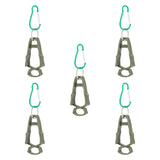 Maxbell 5x Outdoor Glove Clip Keeper Outdoor Anti Drop Clip for Outdoor Construction Green