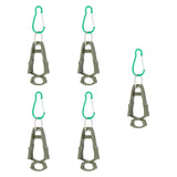 Maxbell 5x Outdoor Glove Clip Keeper Outdoor Anti Drop Clip for Outdoor Construction Green