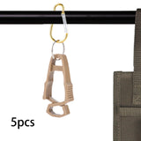Maxbell 5x Outdoor Glove Clip Keeper Outdoor Anti Drop Clip for Outdoor Construction Khaki