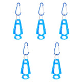 Maxbell 5x Outdoor Glove Clip Keeper Outdoor Anti Drop Clip for Outdoor Construction Blue