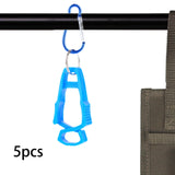 Maxbell 5x Outdoor Glove Clip Keeper Outdoor Anti Drop Clip for Outdoor Construction Blue