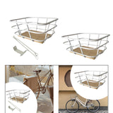 Maxbell Front Bike Basket Practical Cycling Rack Basket for Outdoor Biking Bicycling with Bracket