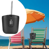 Maxbell Portable Safe Lock Box with Steel Wire Storage Box for Office Outdoor Travel black