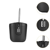 Maxbell Portable Safe Lock Box with Steel Wire Storage Box for Office Outdoor Travel black