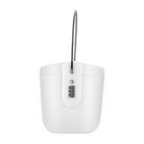 Maxbell Portable Safe Lock Box with Steel Wire Storage Box for Office Outdoor Travel white