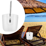 Maxbell Portable Safe Lock Box with Steel Wire Storage Box for Office Outdoor Travel white