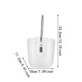 Maxbell Portable Safe Lock Box with Steel Wire Storage Box for Office Outdoor Travel white