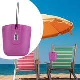 Maxbell Portable Safe Lock Box with Steel Wire Storage Box for Office Outdoor Travel rose red