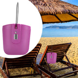 Maxbell Portable Safe Lock Box with Steel Wire Storage Box for Office Outdoor Travel rose red