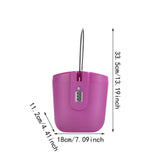 Maxbell Portable Safe Lock Box with Steel Wire Storage Box for Office Outdoor Travel rose red