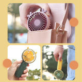 Maxbell Handheld Fan 2 Speeds Adjustable USB Portable Fan for Running Outdoor Travel
