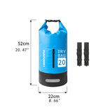 Maxbell Waterproof Dry Bag Outdoor Sack Waterproof Sack for Kayaking Camping Surfing 20L Blue