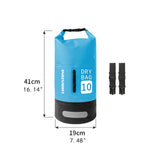 Maxbell Waterproof Dry Bag Outdoor Sack Waterproof Sack for Kayaking Camping Surfing 10L Blue