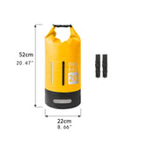 Maxbell Waterproof Dry Bag Outdoor Sack Waterproof Sack for Kayaking Camping Surfing 20L Yellow