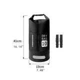 Maxbell Waterproof Dry Bag Outdoor Sack Waterproof Sack for Kayaking Camping Surfing 10L Black