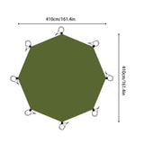 Maxbell Octagonal Tent Footprint Floor Mat for Picnic Backpacking Trips Camping Gear No Ground Nails