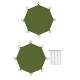 Maxbell Octagonal Tent Footprint Floor Mat for Picnic Backpacking Trips Camping Gear No Ground Nails