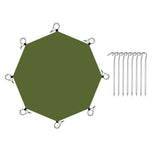 Maxbell Octagonal Tent Footprint Floor Mat for Picnic Backpacking Trips Camping Gear with 8 Ground Nails