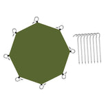 Maxbell Octagonal Tent Footprint Floor Mat for Picnic Backpacking Trips Camping Gear with 8 Ground Nails