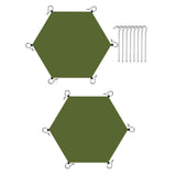 Maxbell Hexagonal Tent Footprint Camping Tarp for Camping Gear Fishing Survival Gear No Tent Stakes