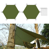 Maxbell Hexagonal Tent Footprint Camping Tarp for Camping Gear Fishing Survival Gear No Tent Stakes