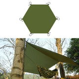 Maxbell Hexagonal Tent Footprint Camping Tarp for Camping Gear Fishing Survival Gear No Tent Stakes