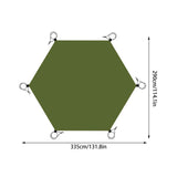Maxbell Hexagonal Tent Footprint Camping Tarp for Camping Gear Fishing Survival Gear No Tent Stakes