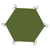 Maxbell Hexagonal Tent Footprint Camping Tarp for Camping Gear Fishing Survival Gear No Tent Stakes