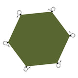 Maxbell Hexagonal Tent Footprint Camping Tarp for Camping Gear Fishing Survival Gear No Tent Stakes
