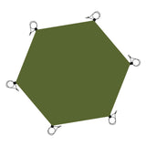 Maxbell Hexagonal Tent Footprint Camping Tarp for Camping Gear Fishing Survival Gear No Tent Stakes