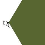 Maxbell Hexagonal Tent Footprint Camping Tarp for Camping Gear Fishing Survival Gear No Tent Stakes