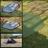 Maxbell Hexagonal Tent Footprint Camping Tarp for Camping Gear Fishing Survival Gear No Tent Stakes