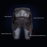 Maxbell Protective Padded Shorts Hip Butt and Tailbone Protection for Skating Riding 4XL