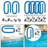 Maxbell Swimming Pool Filter Hose Compact 1.25" Diameter Indoor Outdoor Garden Patio 2set