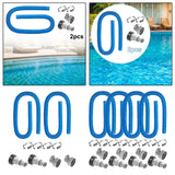Maxbell Swimming Pool Filter Hose Compact 1.25" Diameter Indoor Outdoor Garden Patio 2set