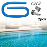 Maxbell Swimming Pool Filter Hose Compact 1.25" Diameter Indoor Outdoor Garden Patio 2set