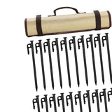 Maxbell 20x Tent Stakes Steel Heavy Duty Ground Stakes for Gardening Camping Outdoor