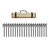 Maxbell 20x Tent Stakes Steel Heavy Duty Ground Stakes for Gardening Camping Outdoor