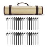 Maxbell 20x Tent Stakes Steel Heavy Duty Ground Stakes for Gardening Camping Outdoor