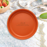 Maxbell Camping Dish Stainless Steel Lightweight Dinner Dish for Hiking Travel Beach Orange