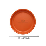 Maxbell Camping Dish Stainless Steel Lightweight Dinner Dish for Hiking Travel Beach Orange